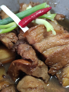 一鍋到底-蔥燒三層肉 的食譜成品照片