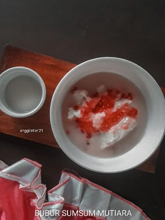 Cara Mudah Membuat Resep Bubur Sumsum Mutiara (dengan fiber creme) yang Uenak Anti Ribet, Mantap Sekali