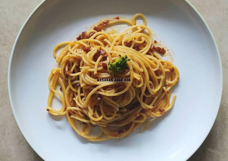 Resep Spaghetti Saus Ayam Instan (Rp 6.000) Anti Gagal