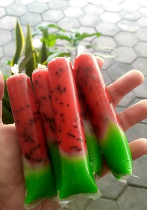 Foto resep Es Lilin Semangka