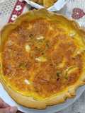 Quiche de Ajos tiernos y queso Brie