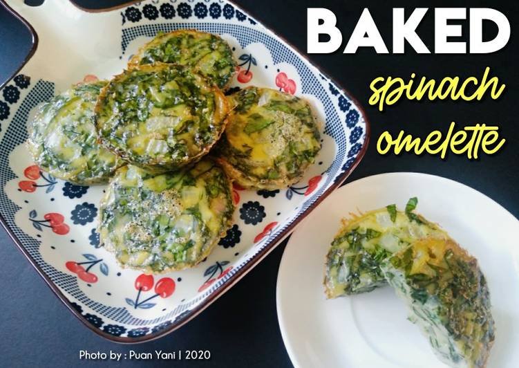 Resepi Baked Spinach Omelette yang Sedap
