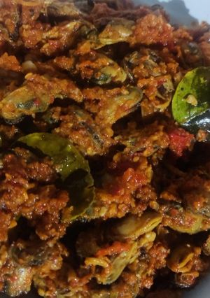 Foto resep Sambal kerang pedas