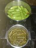 Stuffed Zucchini and Grape Leaves