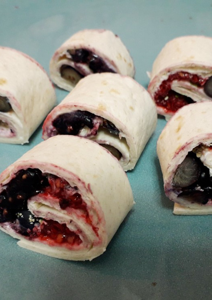 Una foto de Wrap de frutos rojos