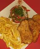 Pechuga de pollo rebozada