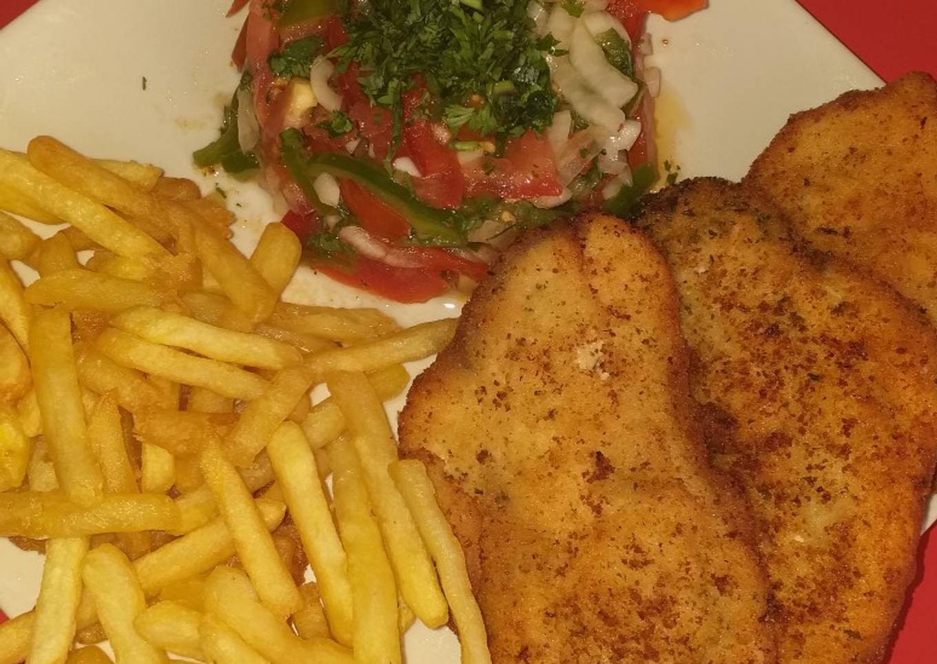 Pechuga de pollo rebozada