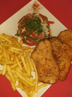 Una foto de Pechuga de pollo rebozada