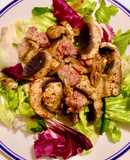 Salad Nấm Mỡ Cháy Bacon