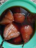 Peras al vino Licoroso (no es mistela, ni marsala, ni Jerez)