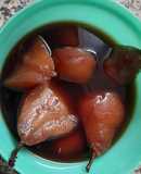 Peras al vino Licoroso (no es mistela, ni marsala, ni Jerez)