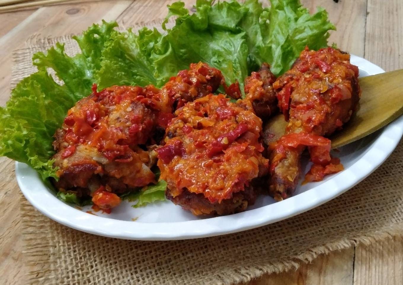 Ayam Geprek Sambal Bawang