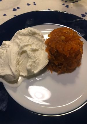 Una foto de Dulce de zanahorias