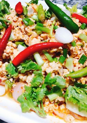 รูปของ ลาบไก่ง่ายที่สุด
