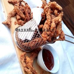 Crispy chicken fingers A picture of Crispy chicken fingers.