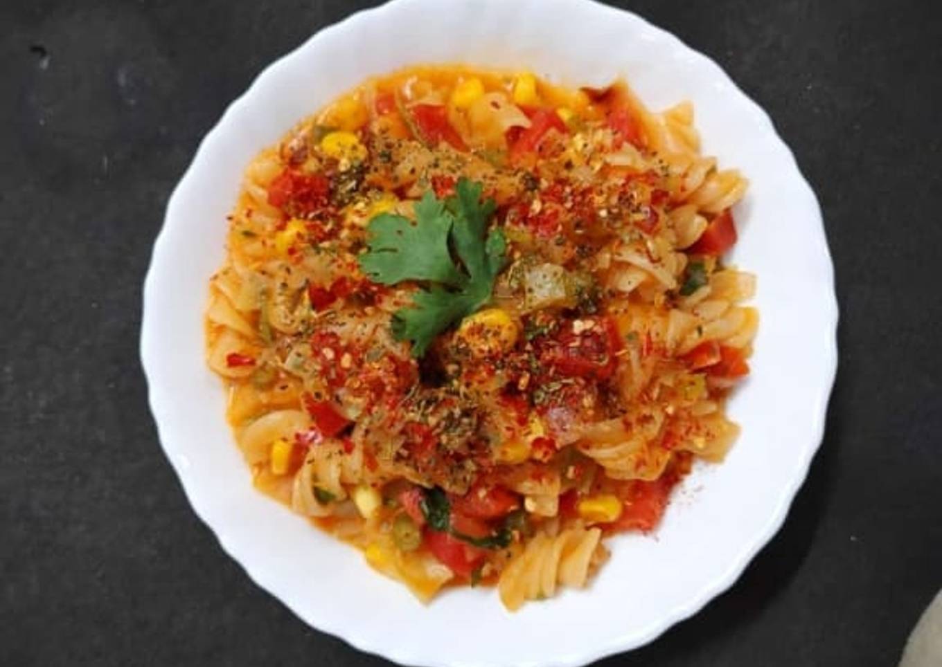 Red sauce pasta