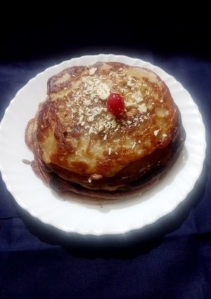 A picture of Banana pancake (eggless).