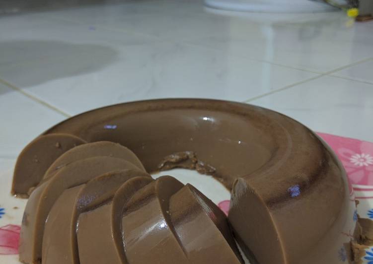 Puding coklat praktis