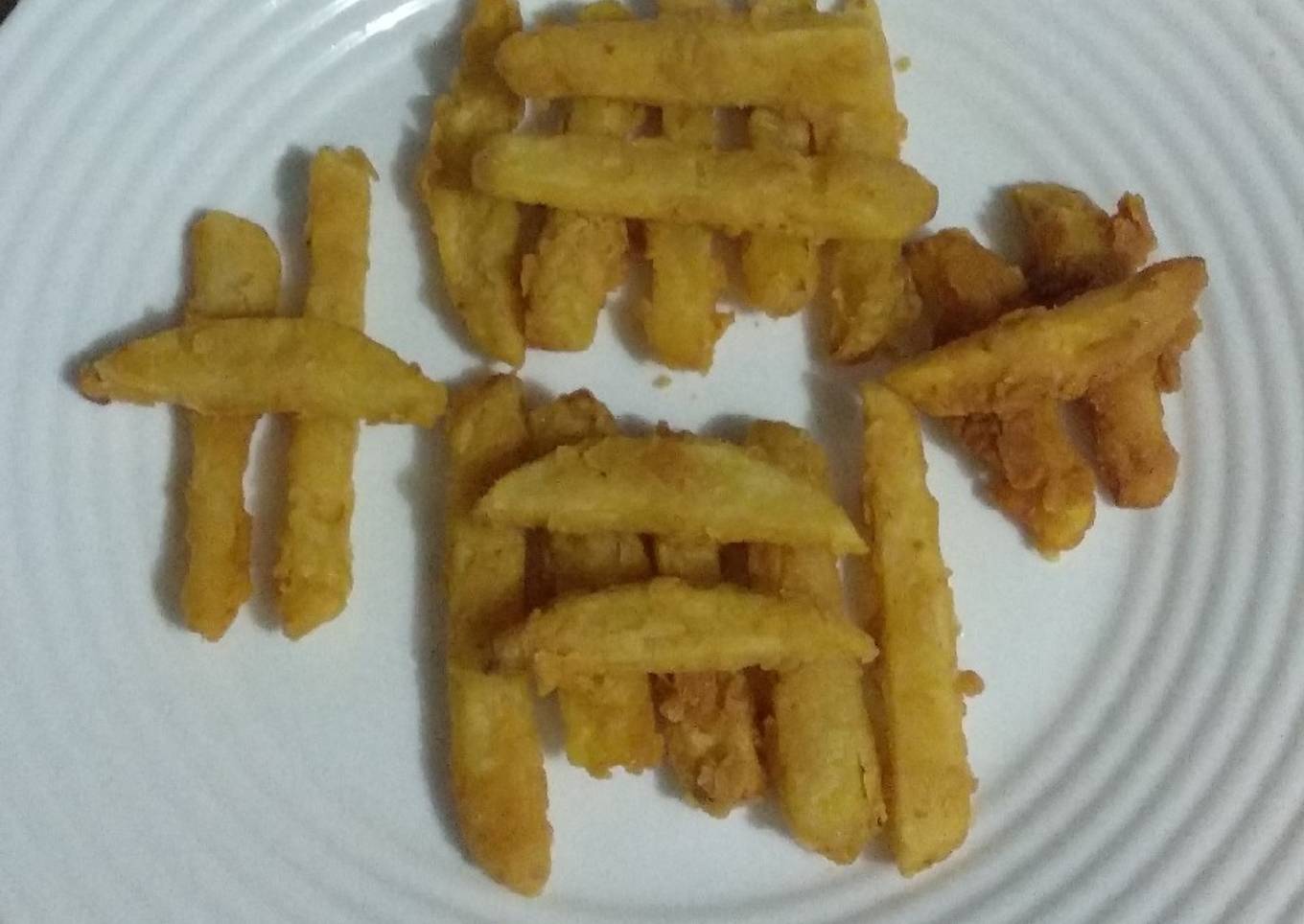 Kentang goreng tepung kriting rasa KFC. Enak, simpel, kriuk
