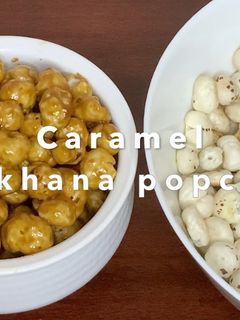 கேரமல் மக்கானா பாப்கார்ன் (Caramel makhana popcorn recipe in tamil) செய்முறை முக்கிய புகைப்படம்