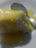 Cuscuz de tapioca com coco e baba de moça