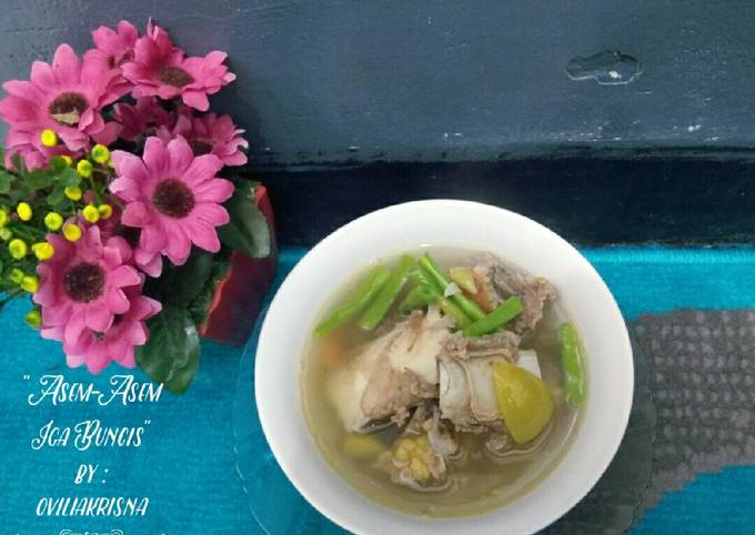 Ini dia! Cara praktis membuat "asem-asem iga buncis" yang gurih