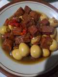 Telur puyuh masak kecap