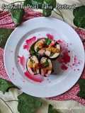 Sandwich Pecel Tahu Beetroot