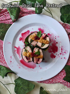 Foto resep Sandwich Pecel Tahu Beetroot