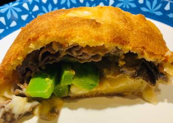 Easiest Way to Prepare Tasty Roast Beef  and Provolone Stromboli