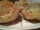 Papa rellena con champignones
