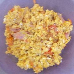 A picture of Fried kienyeji eggs.