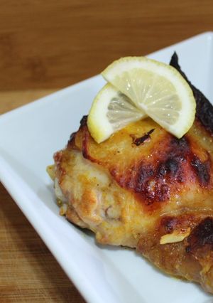 Una foto de Pollo asado a la mostaza
