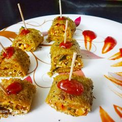 A picture of Stuffed moong Chilla.