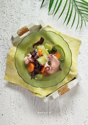 Foto resep Sop Ayam Labu Wortel Jamur