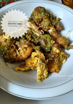 Foto resep Ayam Penyet Sambel Terasi Ijo
