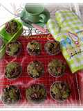 Banana muffin green tea