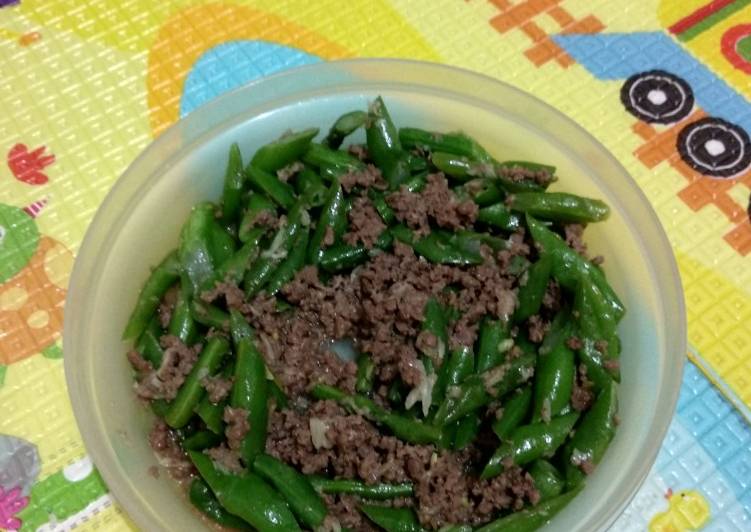 Resep Tumis Buncis Daging yang enak