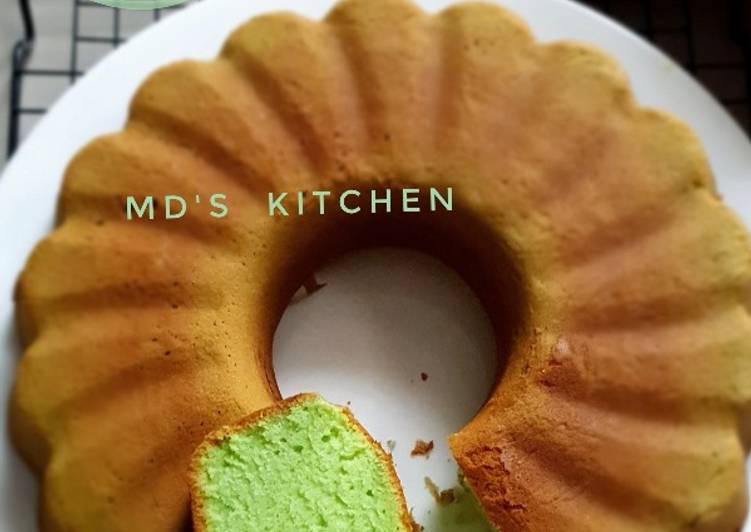 Cake Putih Telur Pandan