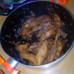 A picture of Chicken kienyeji dry fry.