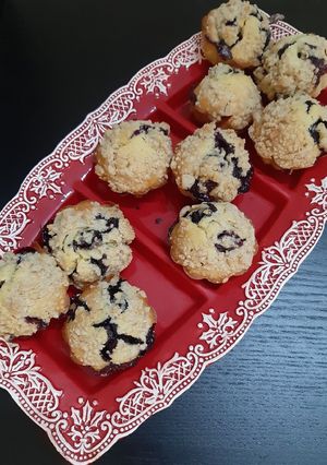 Φωτογραφία της συνταγής Muffins με μύρτιλα