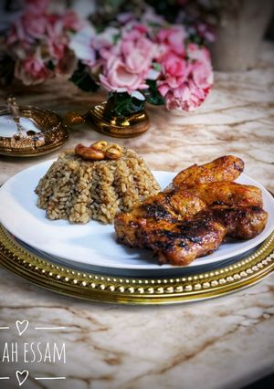صورة لوصفة رز مصري بالمكسرات