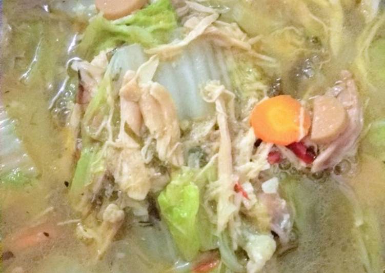 Resep Tumis Sawi Putih Ayam suwir yang Lezat Sekali
