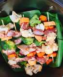 Thịt nướng rau củ nckd