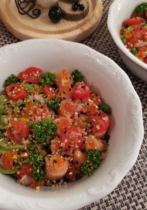 Une photo de Buddha bowl Saumon