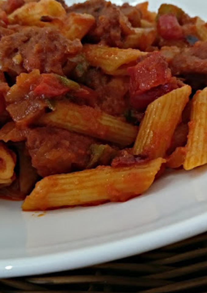 Una foto de Macarrones a la riojana