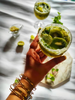 A picture of Kiwi Mojito Mocktail.