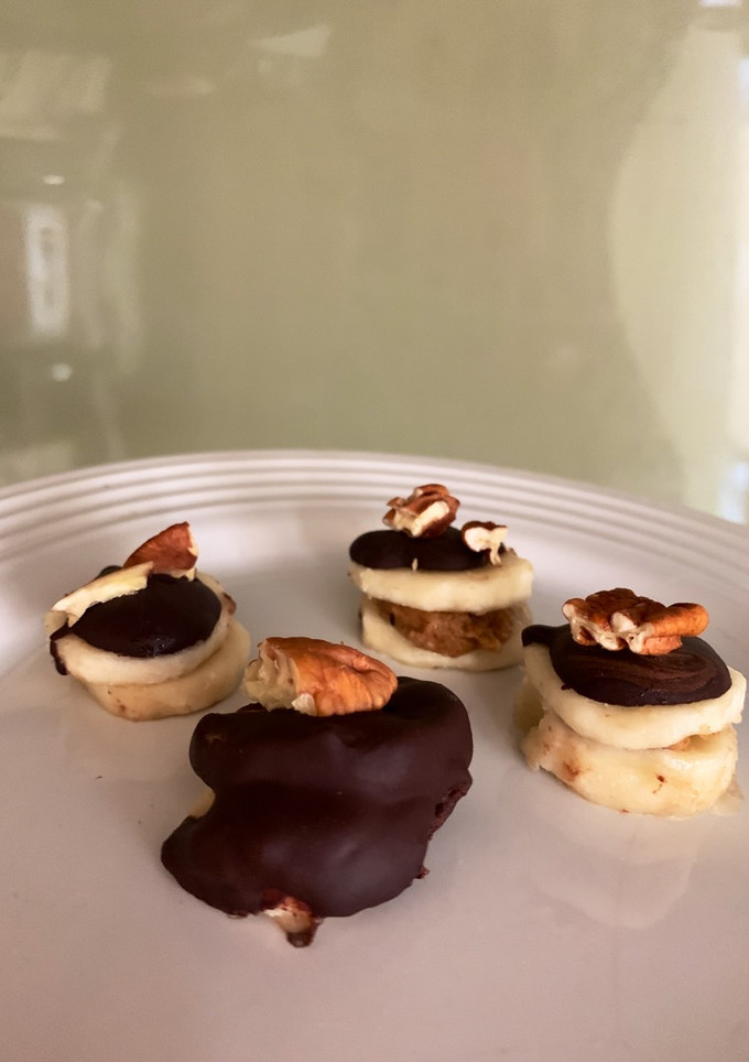 Una foto de Choco plátano/ postre fit