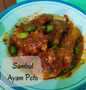 Easy Steps Prepare Recipes Sambal ayam pete the So Delicious Can Pamper Your Tongue.