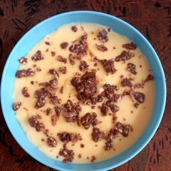 Vanilla custard with chocolate sprinkle 🍫🍫 A picture of Vanilla custard with chocolate sprinkle 🍫🍫.